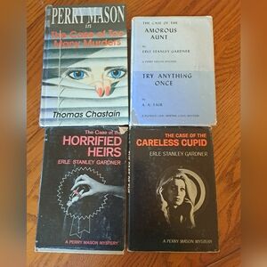 4 Perry Mason/Earle Stanley Gardner Vintage Mystery Novels